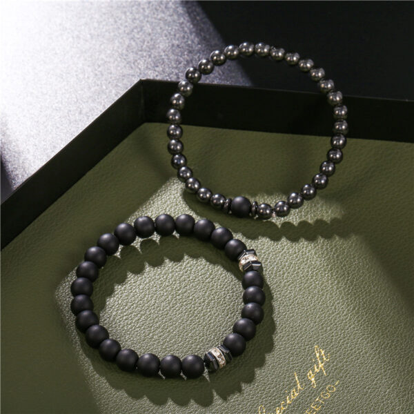 Frosted Copper Bead Bracelet - Image 4