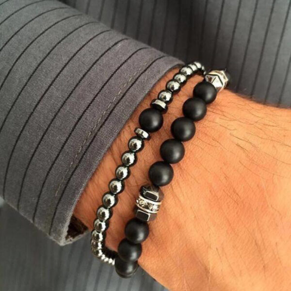 Frosted Copper Bead Bracelet